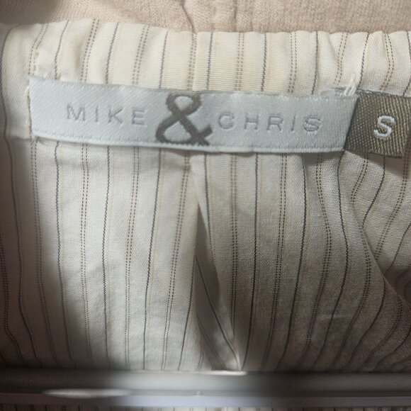 Mike & Chris Womens Beige Hooded Jacket With Zipper & Pockets S Cotton Blend - Picture 6 of 10